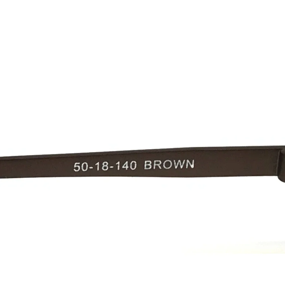 Modz Eyeglasses Frames SOUTH BEACH BROWN Rectangle Half Rim 50-18-140